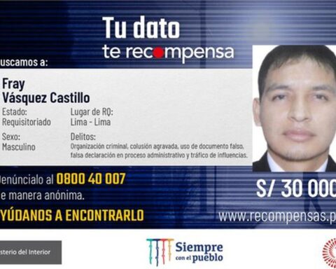 They double the reward offered for information on the whereabouts of Fray Vásquez, nephew of Pedro Castillo