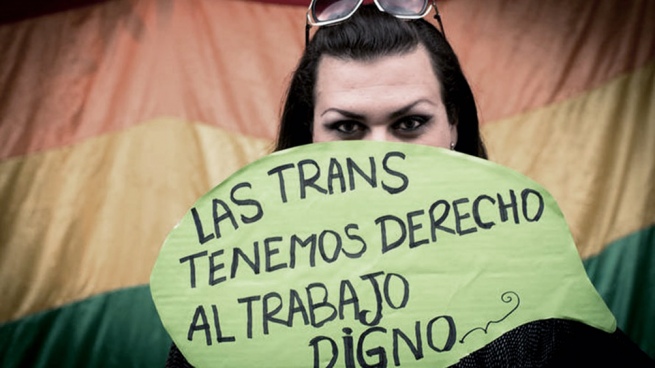 They seek adherence to the national trans labor quota law in Jujuy