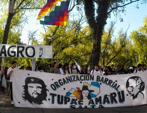 Tupac Amaru mobilized in support of Milagro Sala, who is still hospitalized in Jujuy