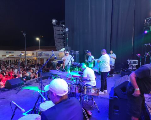 Orquesta Van Van durante el concierto del sábado. Foto: facebook.com/losvanvanoficial