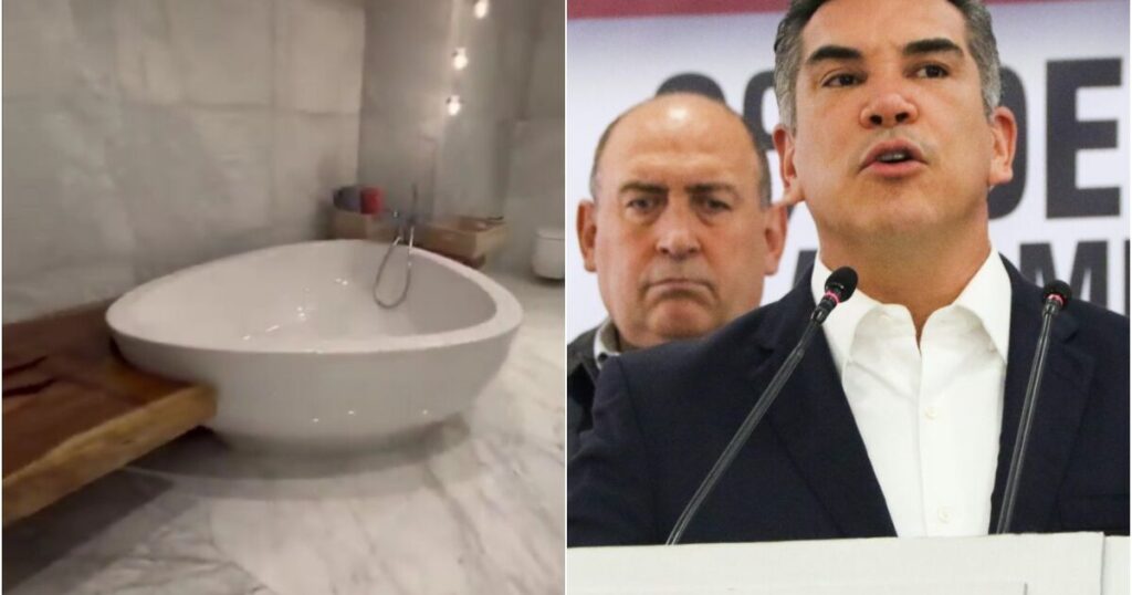 Video shows alleged bathroom inside the residence of Alejandro Moreno