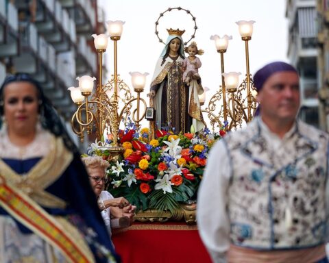 La Virgen del Carmen. Foto: Alejandro Ernesto.