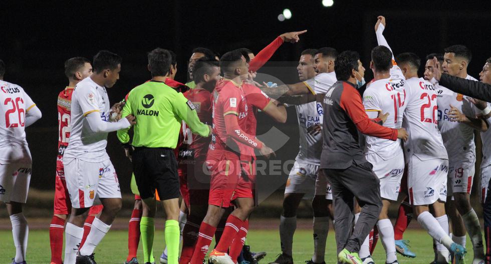 With an injured player and attempts at anger, the match between Sport Huancayo and Atlético Grau ends (PHOTOS)