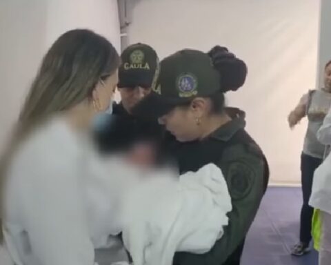 Abandoned in a cardboard box, this is how they found a baby who had been kidnapped in Cúcuta