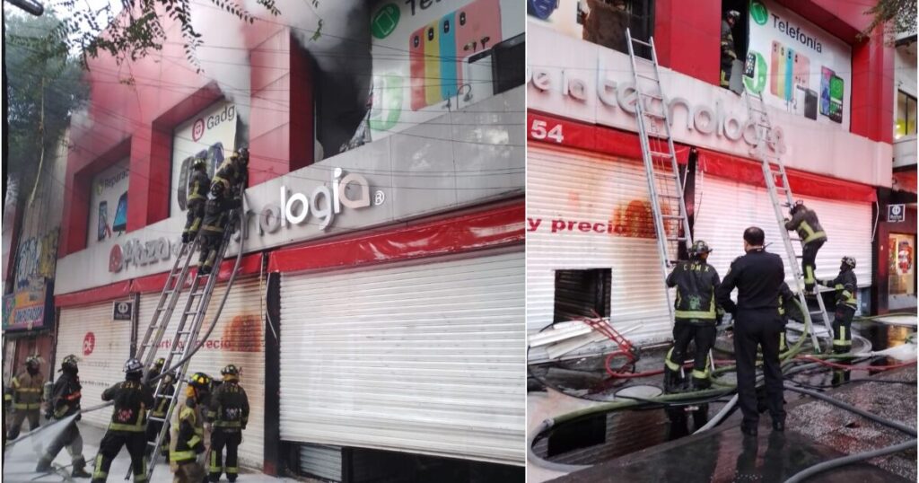 CDMX: Firefighters control fire in Plaza de la Tecnología;  there are no injured