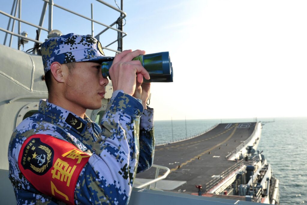 Maniobras militares chinas alrededor de Taiwán. Foto:  The Times.