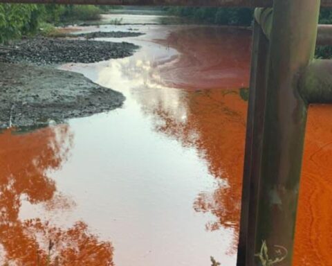 Controlled spill of palm oil in the water source of Barrancabermeja