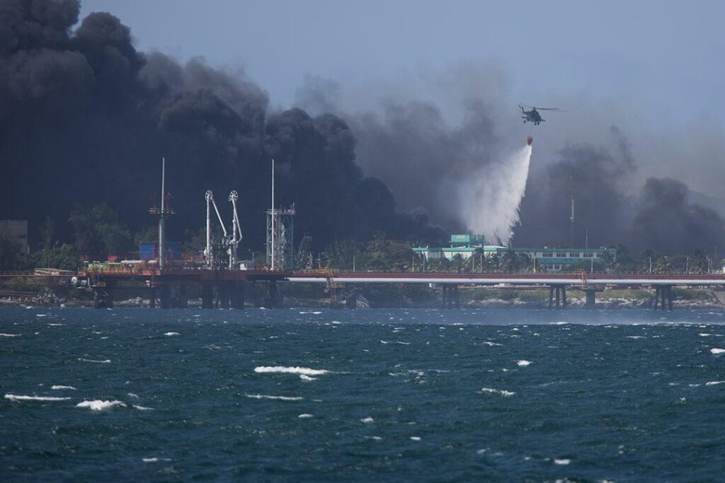 Cuba incendio Matanzas EEUU