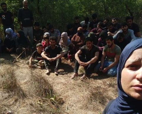 Dozens of migrants found on small unnamed island between Greece and Turkey