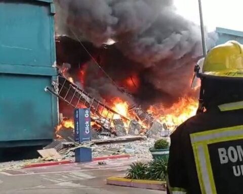 English Store in Punta del Este catches fire