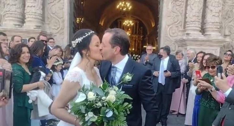 Former governor of Arequipa, Yamila Osorio marries