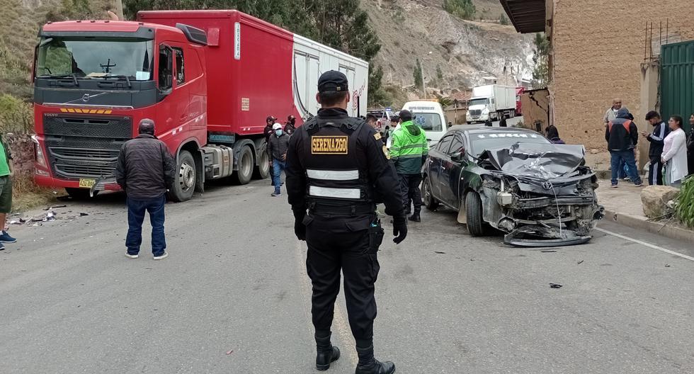 Four saved from dying in a car crash with a truck in Tarma