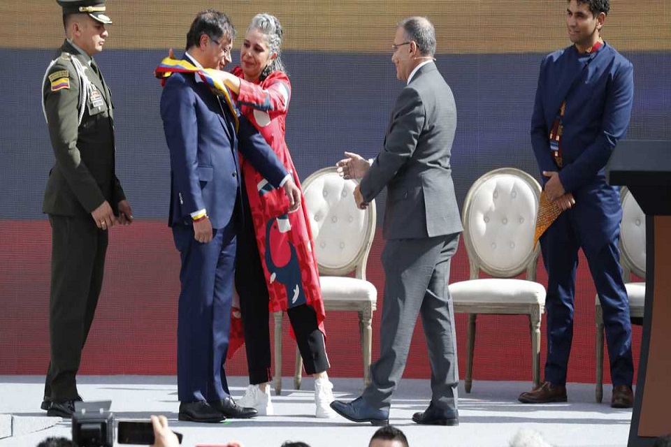 Gustavo Petro was sworn in as Colombia's first leftist president