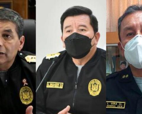 How many general commanders has the Police had in 13 months of the Government of Pedro Castillo?