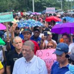 Cientos protestan por daños al río Jamao