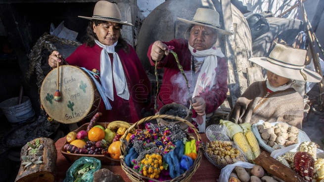 In Salta the rituals to the Pachamama multiplied