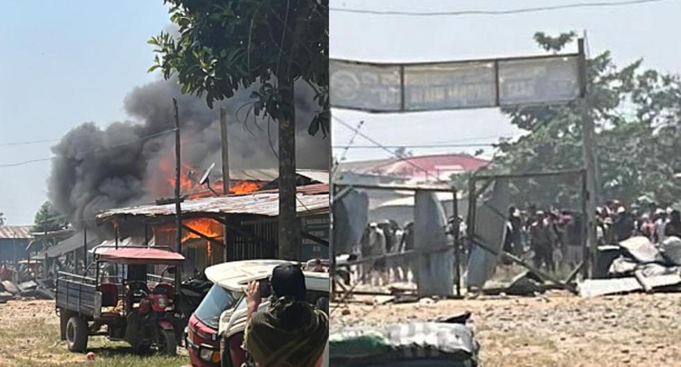 Informal miners burn police base in Madre de Dios: confrontation left 19 injured