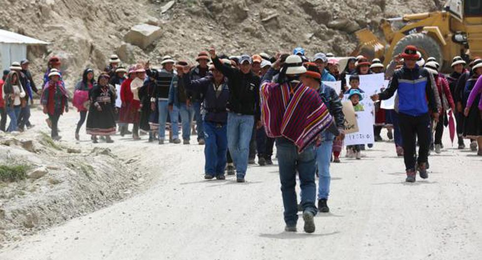 Las Bambas: another community starts a protest and demands the return of the land purchased by the mine