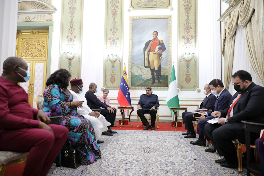 Maduro met with the delegation of the Federal Republic of Nigeria
