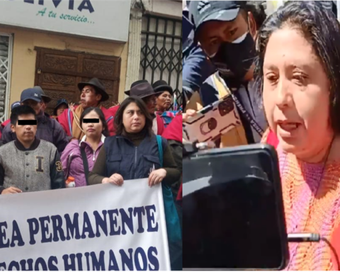 Member of the parallel Permanent Assembly of Human Rights takes photos of coca growers and calls her an infiltrator;  she did not identify herself as an activist
