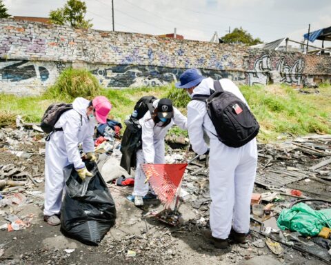 More than 22 tons of waste were recovered by the District in Carrilera de Los Mártires