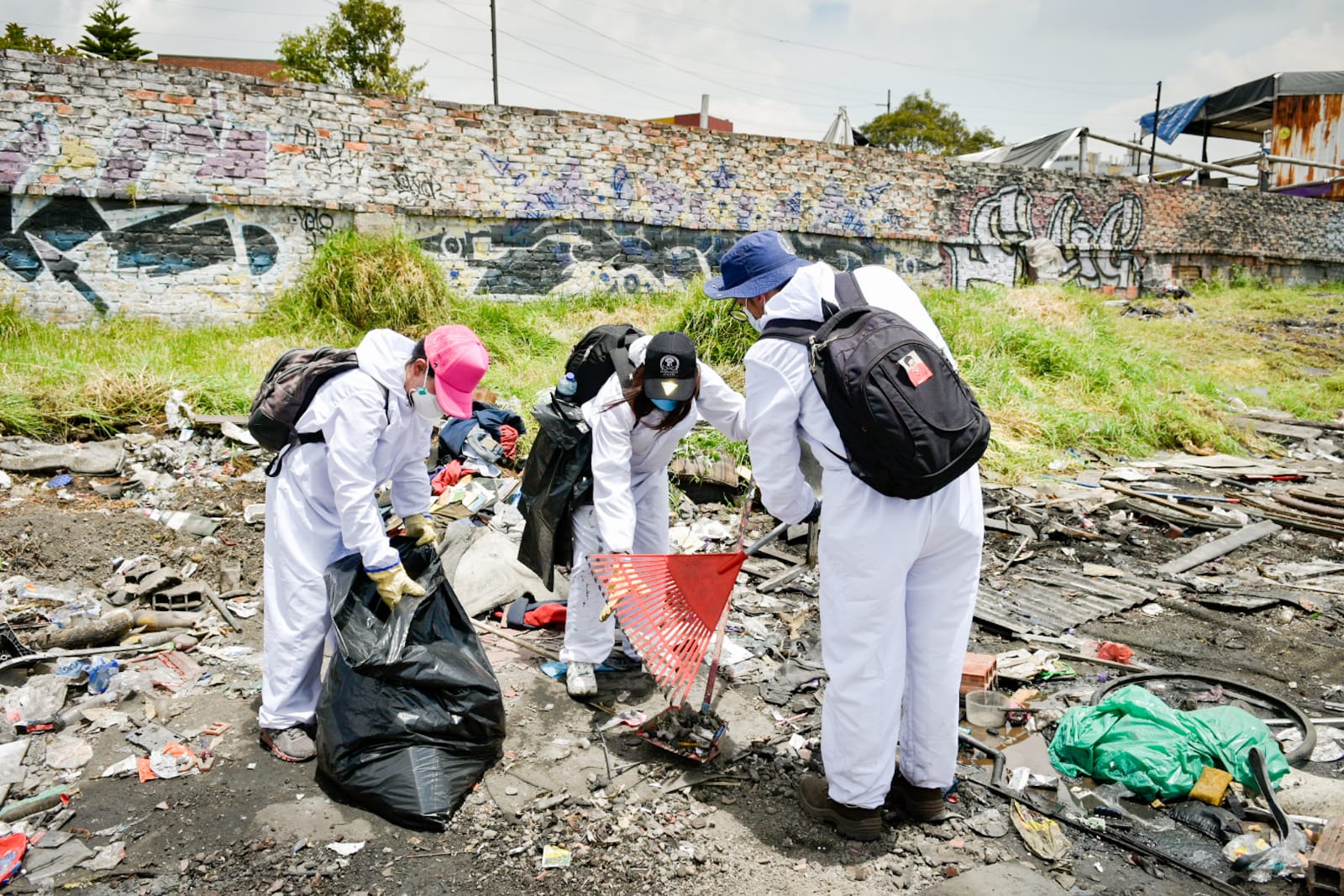 More than 22 tons of waste were recovered by the District in Carrilera de Los Mártires