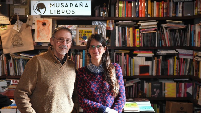 Musaraña, the award-winning bookstore for serving as "cultural producer"