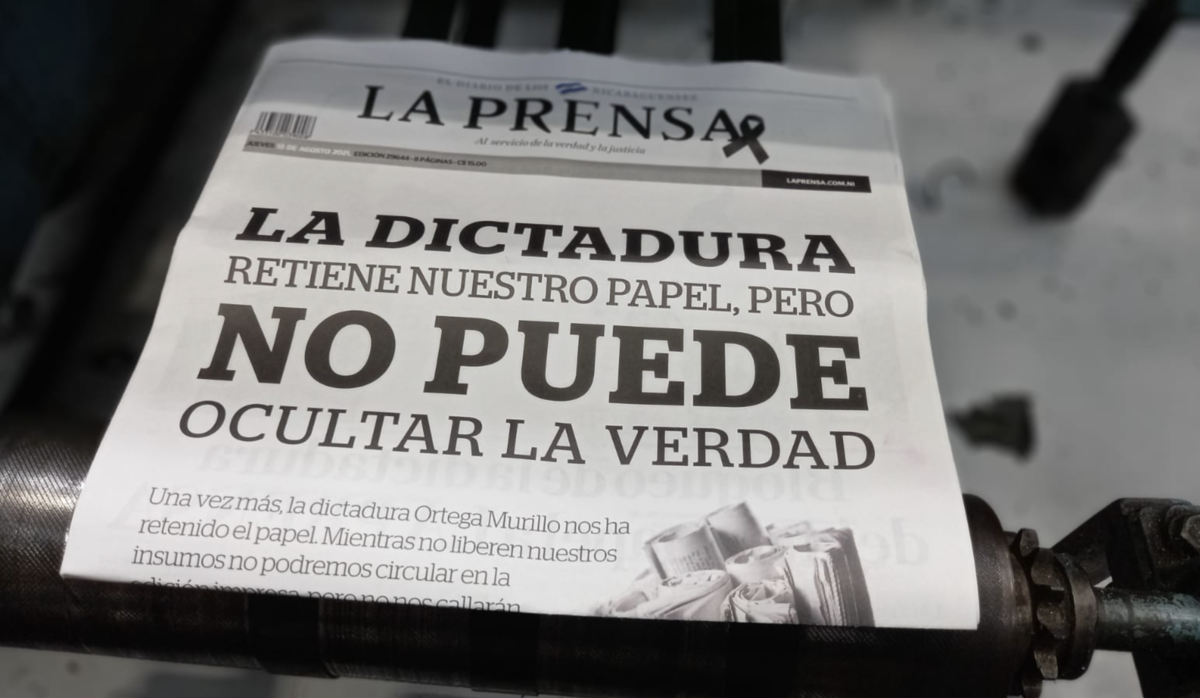 Nicaragua celebrates one year without having a printed newspaper