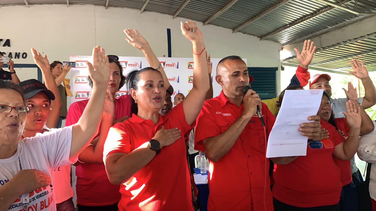 PSUV swore 367 promoters in Andrés Eloy Blanco in Sucre