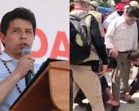 Pedro Castillo explains why police officers tied his shoes