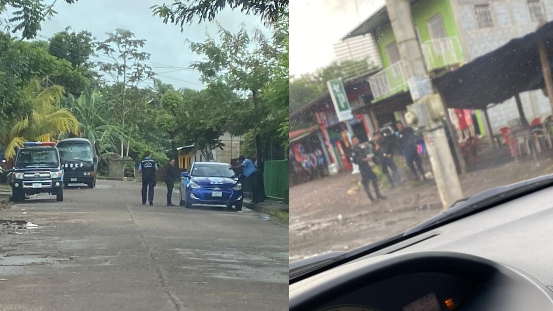 Police patrol Mulukukú after the arrest of Father Óscar Benavidez