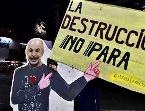 Protest in Caballito after the authorization to the GCBA to resume the work of the Linear Park