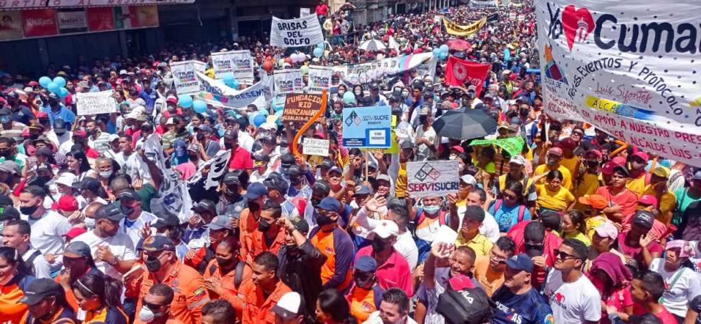 Sucre working class marched in defense of Venezuelan assets