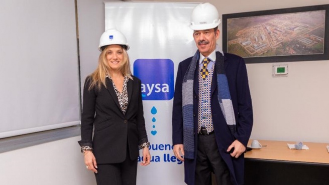 The Qatari ambassador to Argentina visited AySA