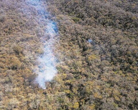 The fire enters the Noel Kempff Mercado Park