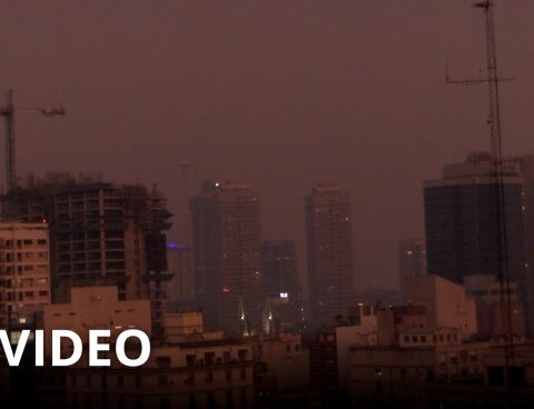 The smoke from the fires in the Paraná islands affected the AMBA