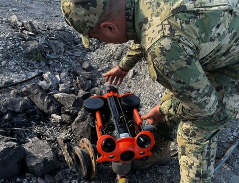 They activated a drone and divers to rescue ten workers trapped in a flooded mine