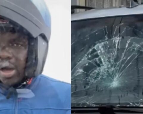 Apresan al hombre que rompió cristal de vehículo con una piedra a una mujer