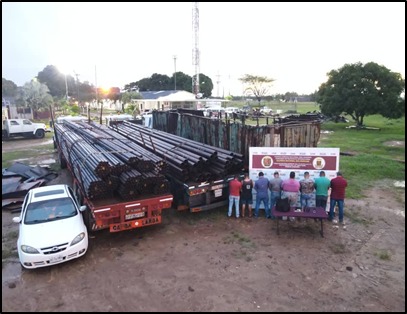 They arrested eight subjects who stole 370 PDVSA tubes