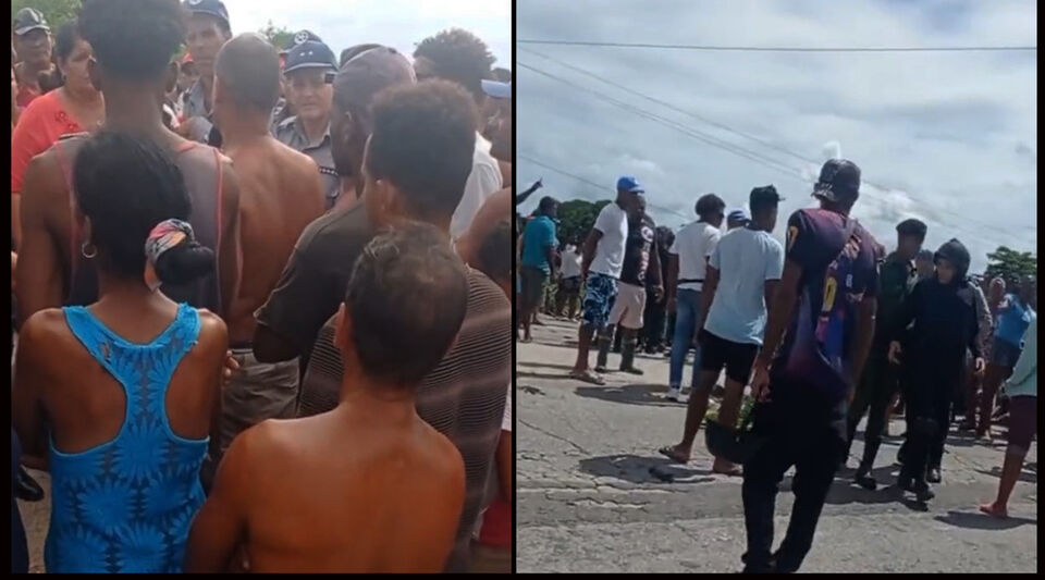 They clash with the police to allow them to leave Cuba by raft