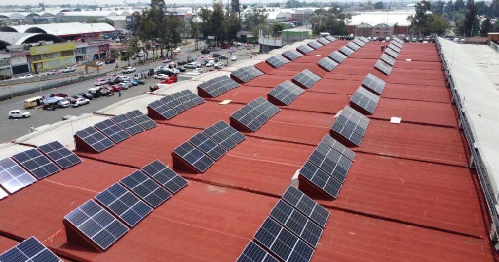 They install 600 solar cells to energize the Central de Abasto de CDMX