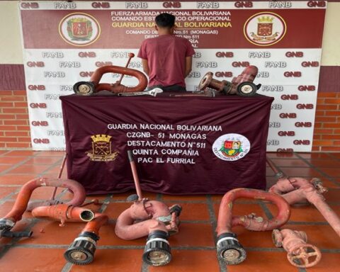 They recovered eight valves stolen from PDVSA