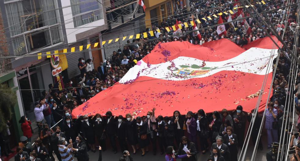 This is how the Procession of the flag was lived in Tacna, cultural heritage of the nation (Gallery)