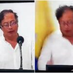 [Video] Petro gave himself a tremendous blow to the head in the middle of his speech. What happened?