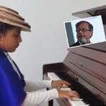 [Video] The talented indigenous girl who will play the piano in Petro's possession