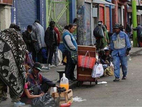 Who are the street dwellers in Colombia?