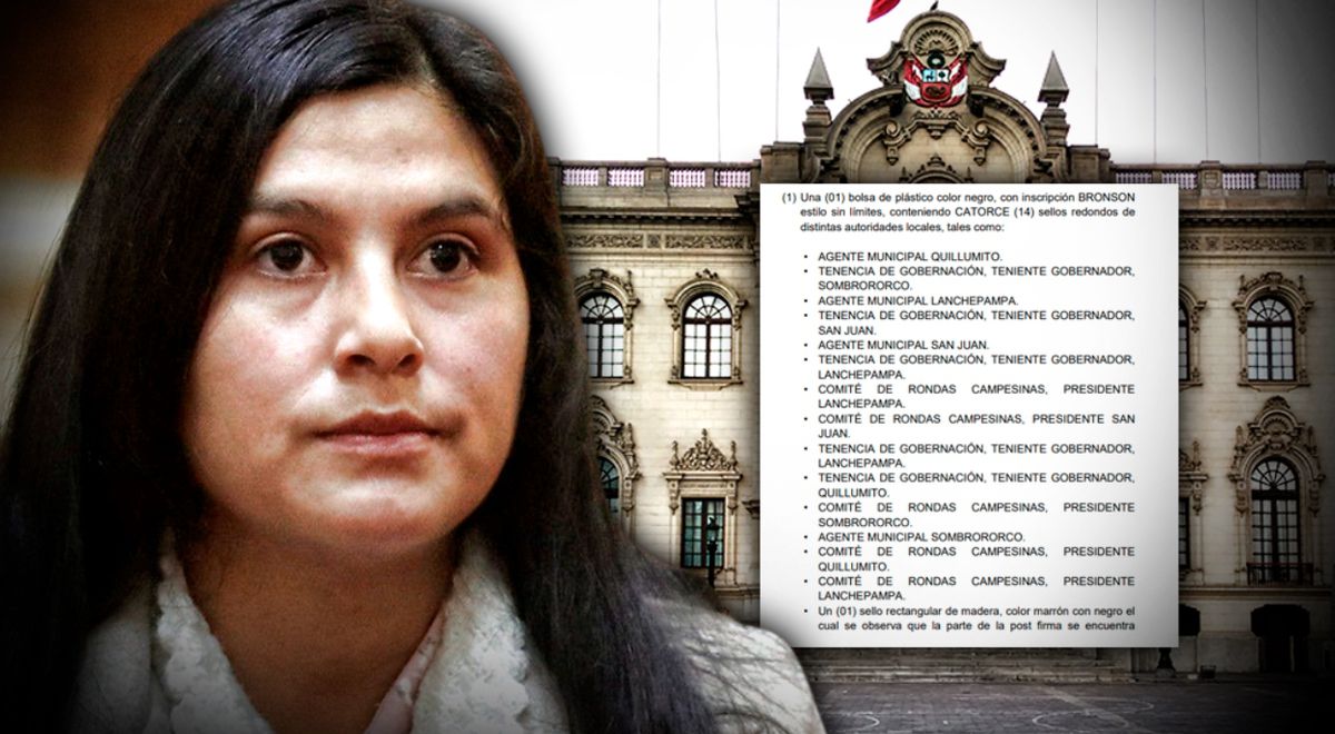 Yenifer Paredes: Prosecutor's Office found 14 seals of local authorities in Pedro Castillo's sister-in-law's house