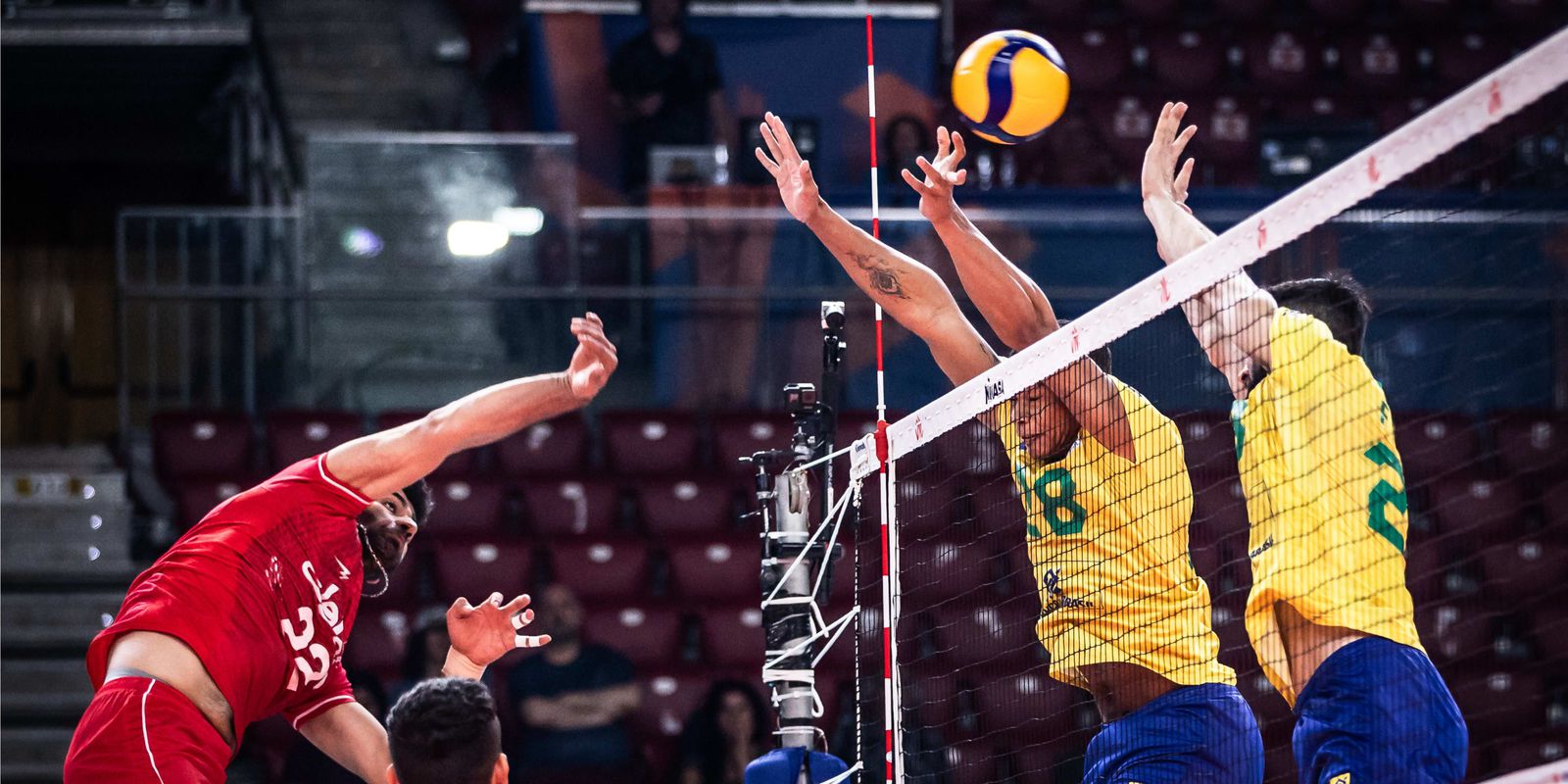 Brazil has Iran as a rival in the men's volleyball World Cup round of 16
