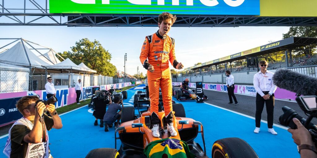 Driver Felipe Drugovich is Formula 2 world champion