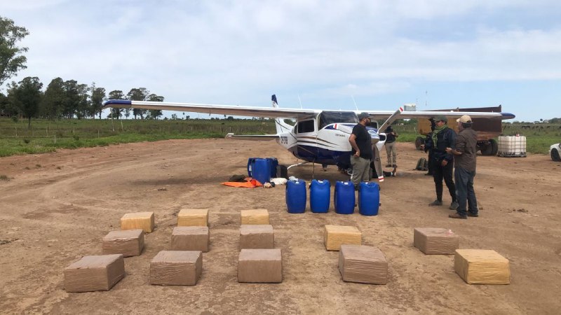 Drug plane with about 400 kilos of cocaine falls in Misiones